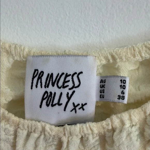 Princess Polly Cream Textured Mini Dress - Picture 2 of 11